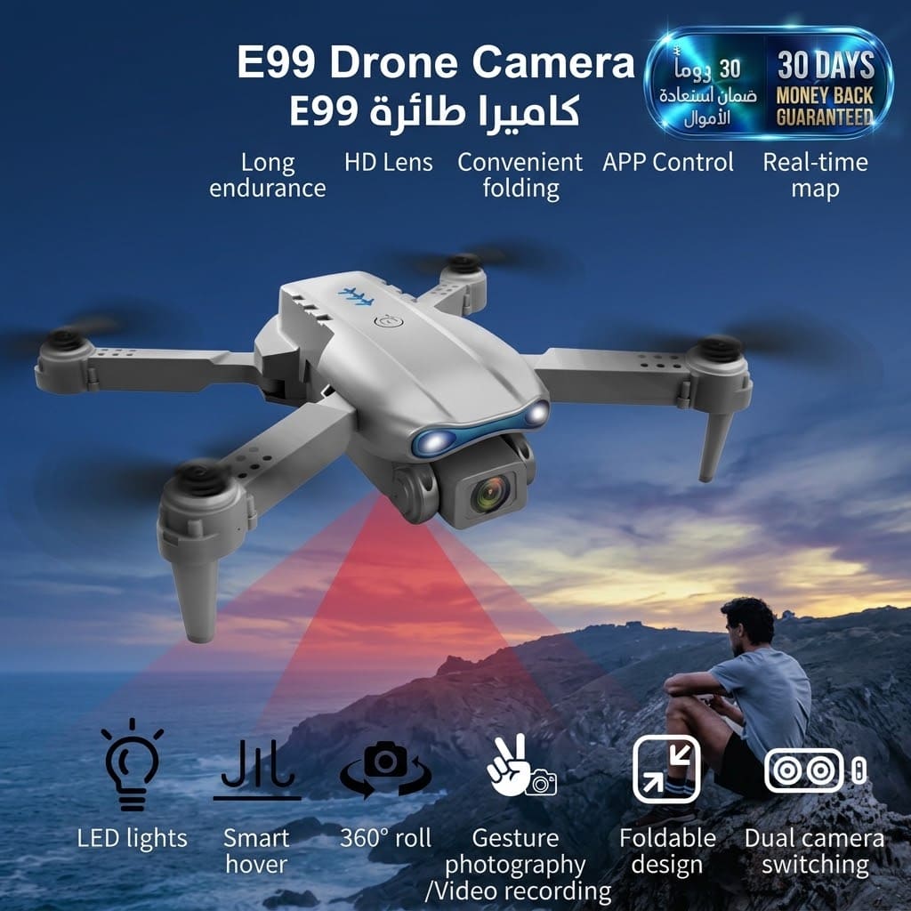 E99 Drone Camera كاميرا درون E99