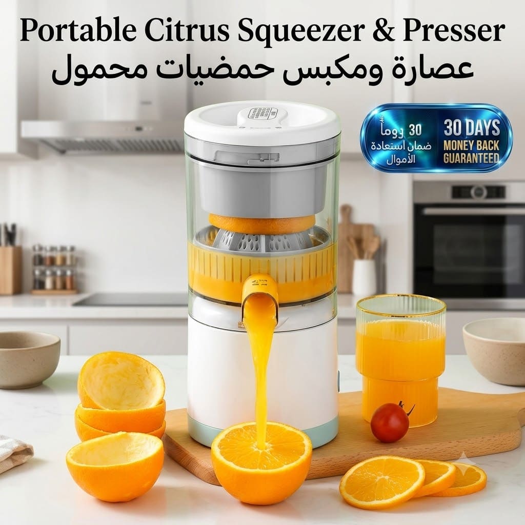Portable Citrus Squeezer & Presser عصارة حمضيات محمولة