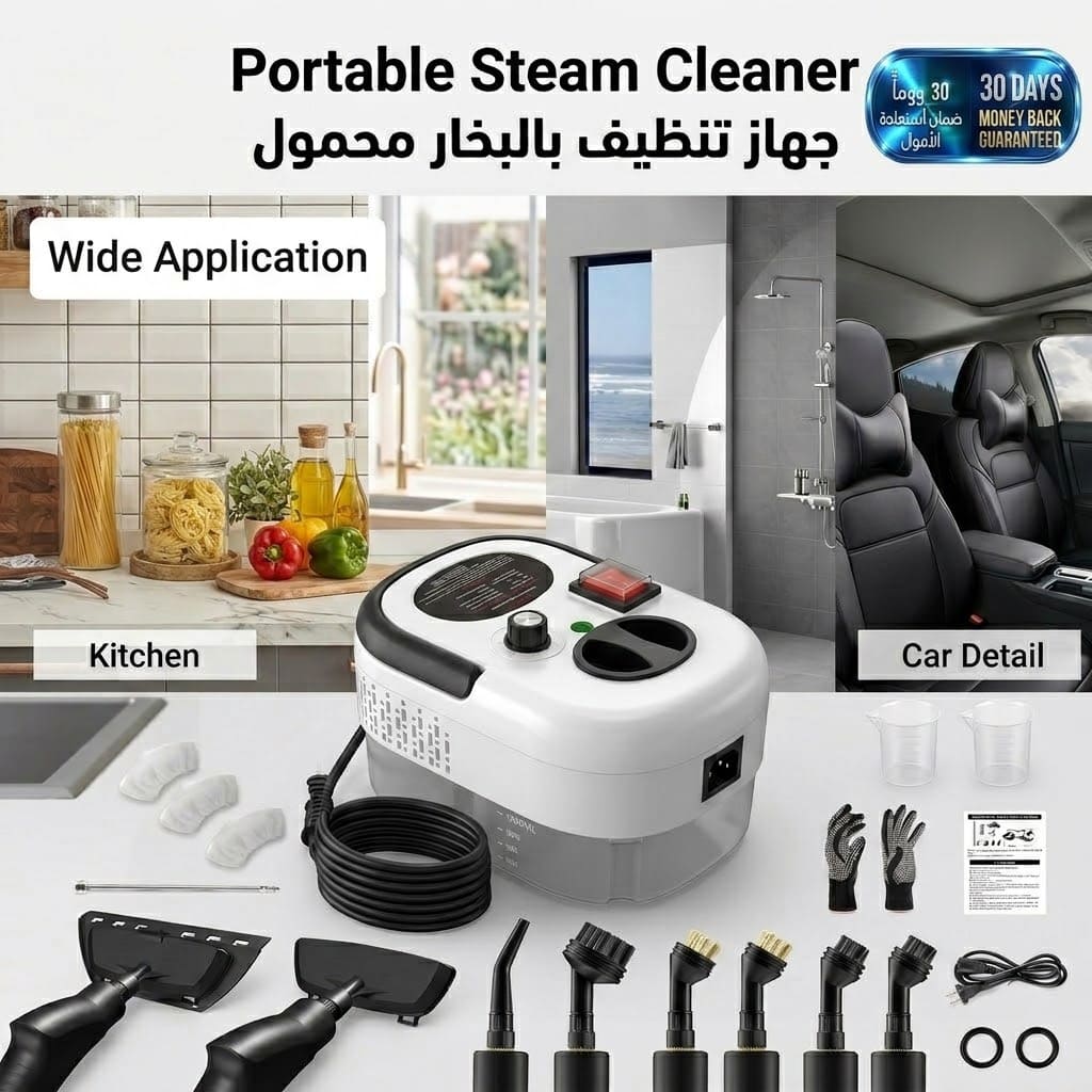 Portable Steam Cleaner منظف بخاري محمول