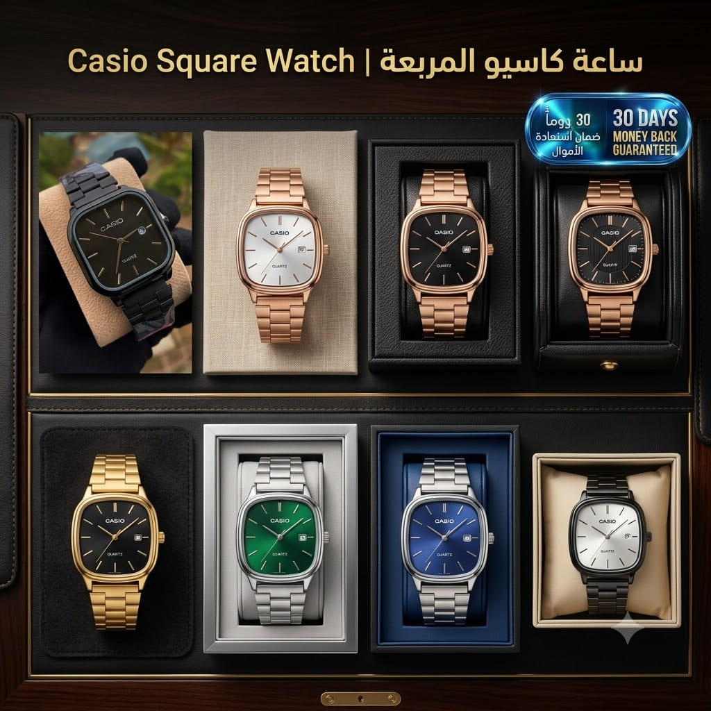 Casio Square Watch ساعة كاسيو مربعة الشكل