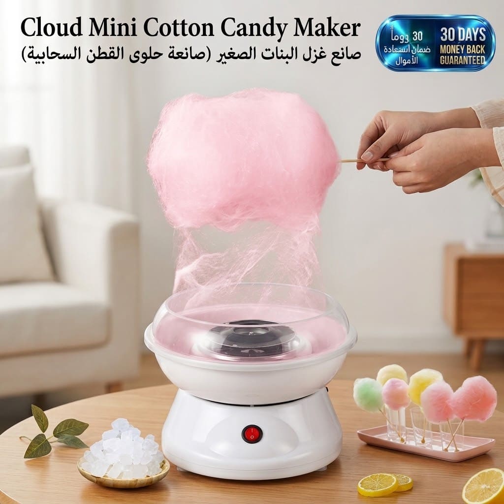 Cloud Mini Cotton Candy Maker ماكينة غزل البنات السحابية الصغيرة