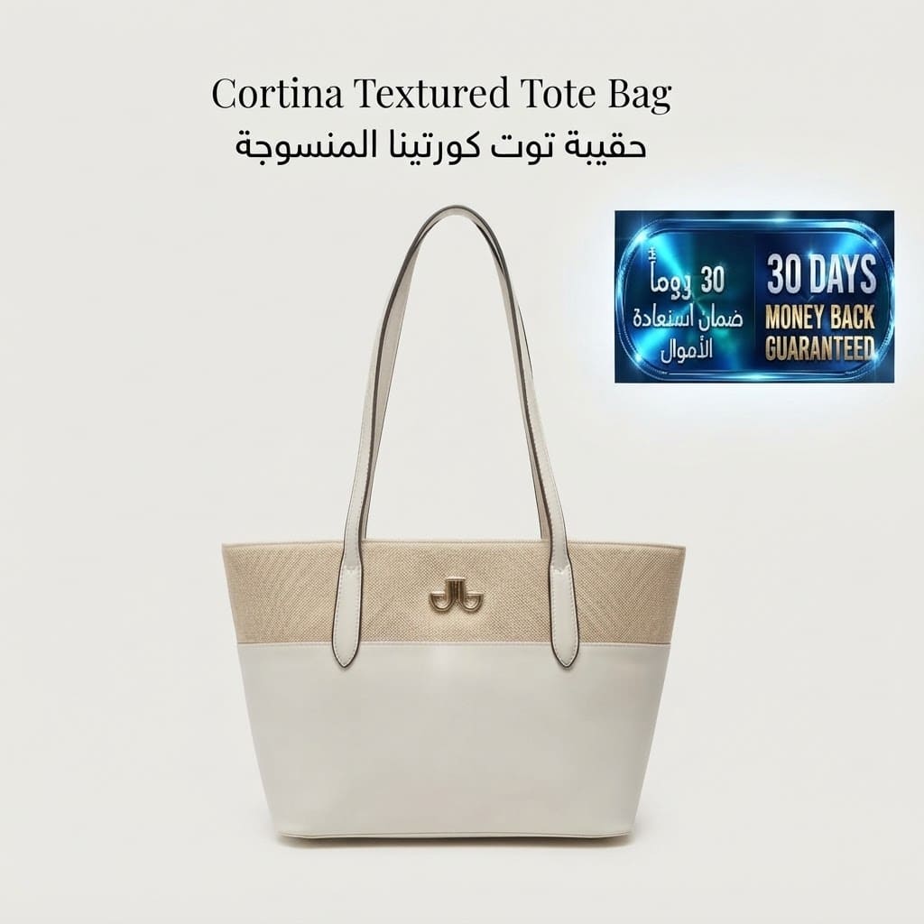 Cortina Textured Tote Bag حقيبة كورتينا ذات ملمس مميز