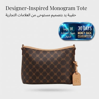 Designer-Inspired Monogram Tote حقيبة توت بتصميم مميز