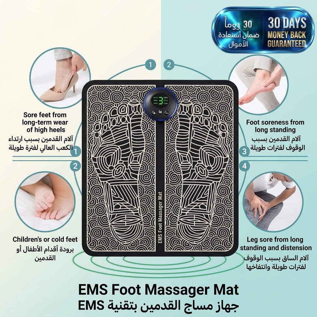 EMS Foot Massager Mat حصيرة تدليك القدمين بتقنية EMS
