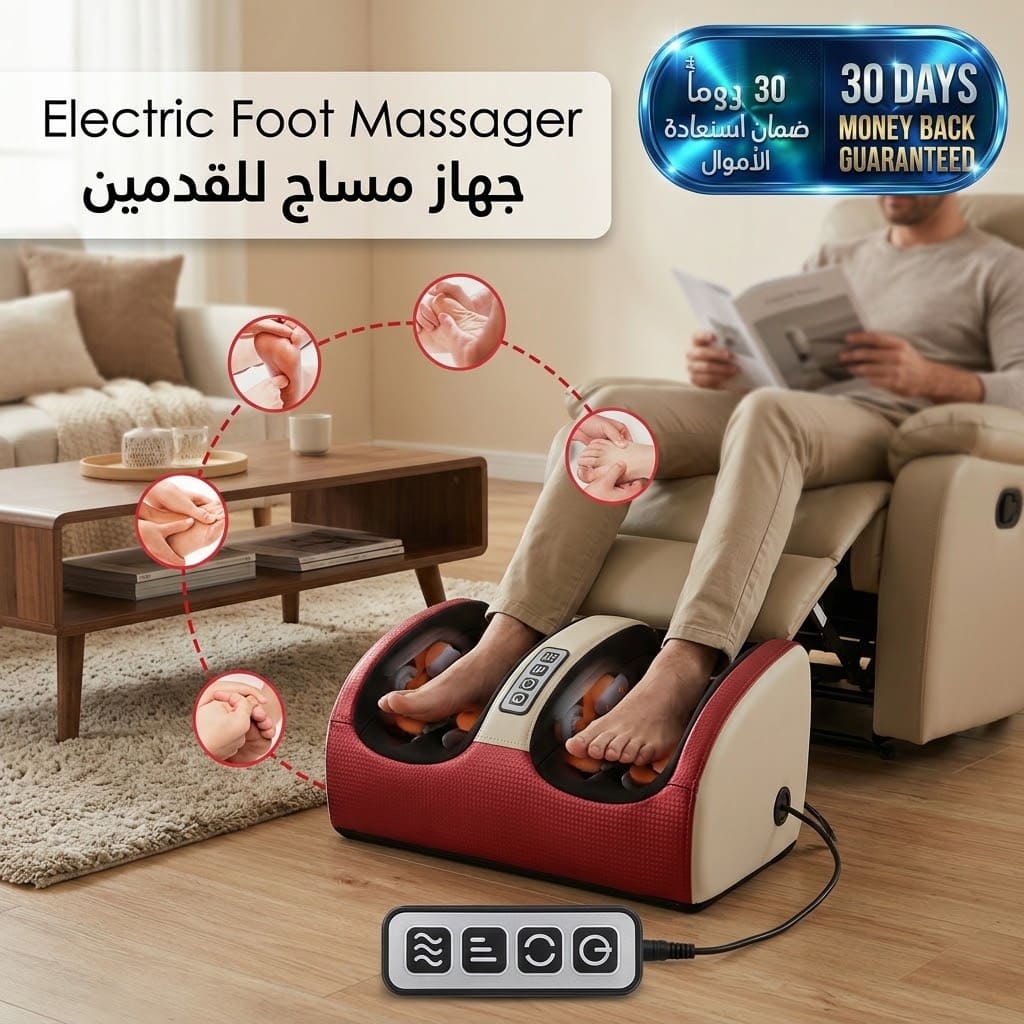 Electric Foot Massager جهاز تدليك القدمين الكهربائي