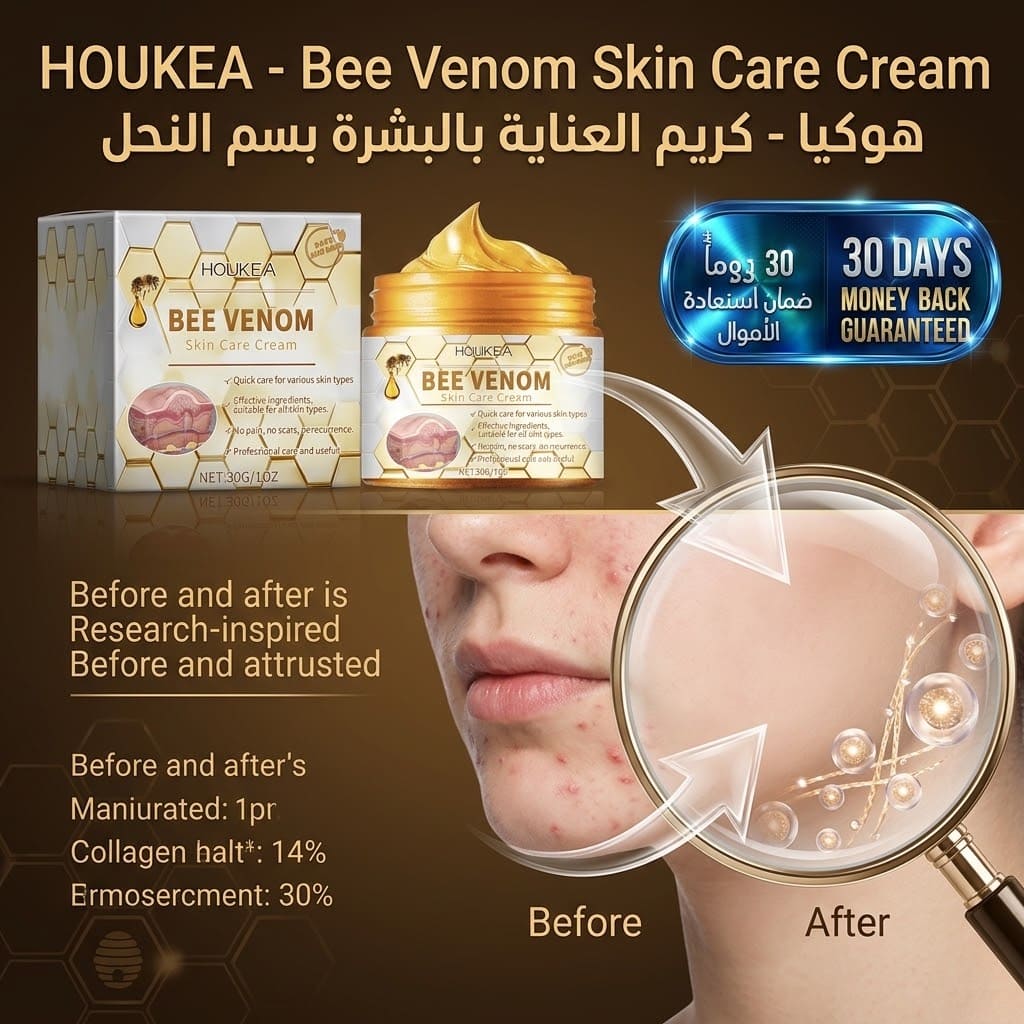 HOUKEA - Bee Venom Skin Care Cream كريم العناية بالبشرة بسم النحل