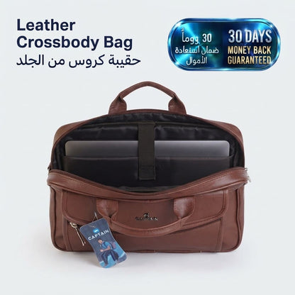 Leather Soft Crossbody Bag حقيبة كروس بودي جلدية ناعمة