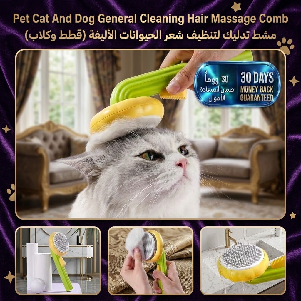 Pet Cat And Dog General Cleaning Hair Massage Comb