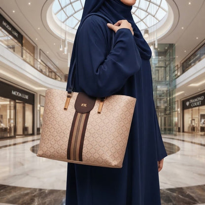 Royal Monogram Tote Handbag
