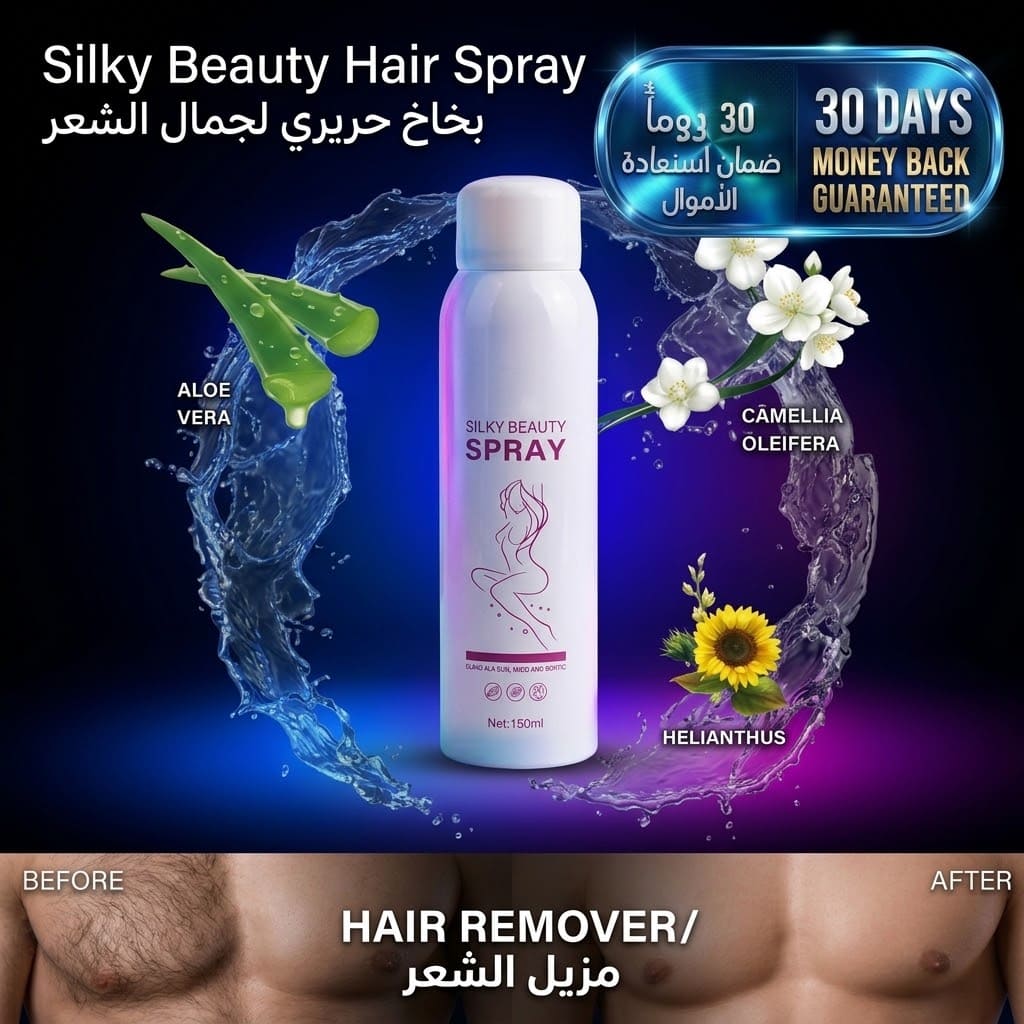 Silky Beauty Hair Spray بخاخ الشعر الحريري للجمال