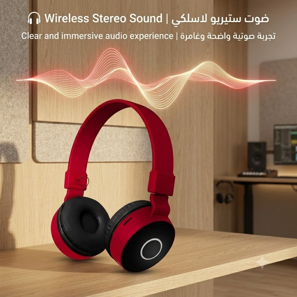 Wireless Sports Stereo Headset | سماعة رأس ستيريو لاسلكية رياضية